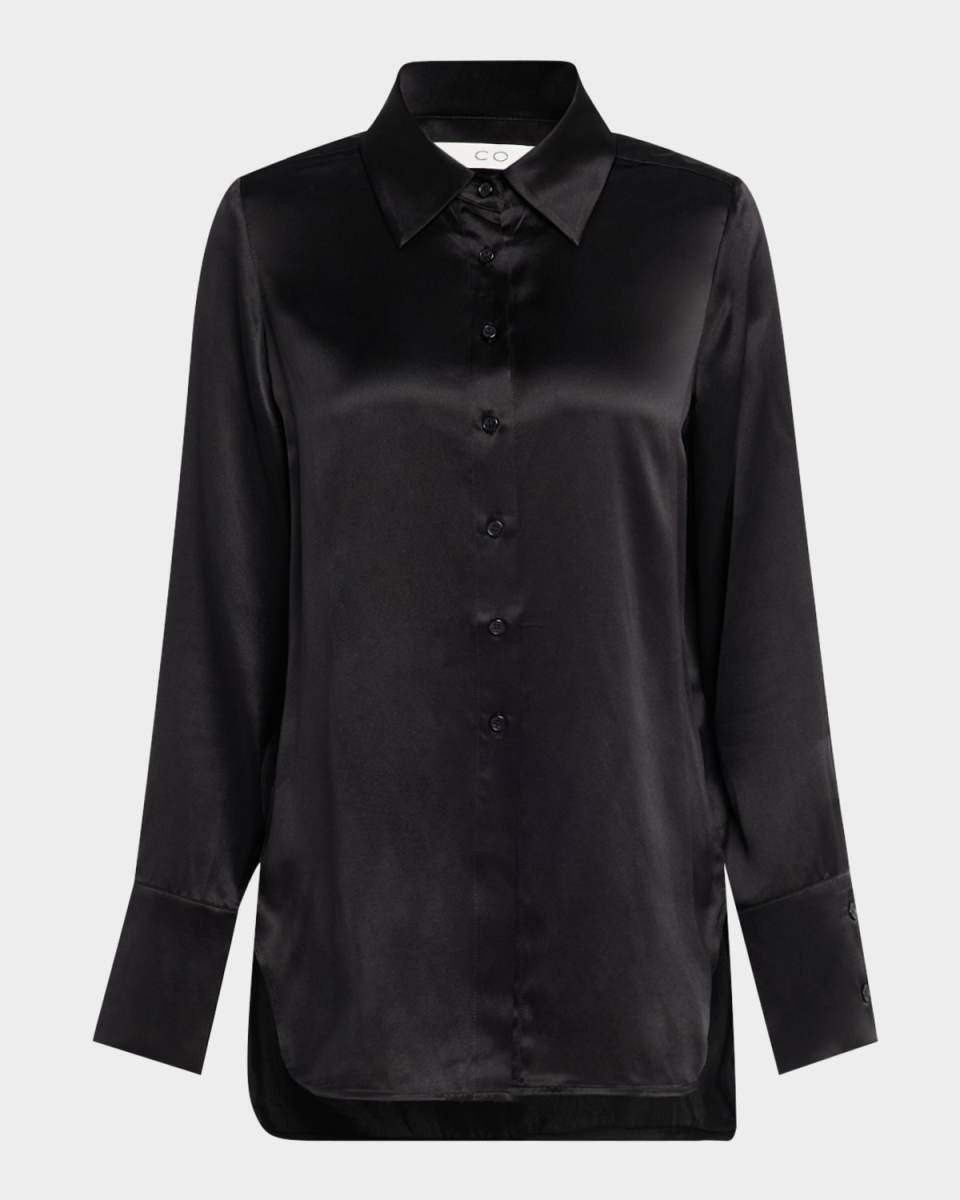 Silk Button-Down Shirt